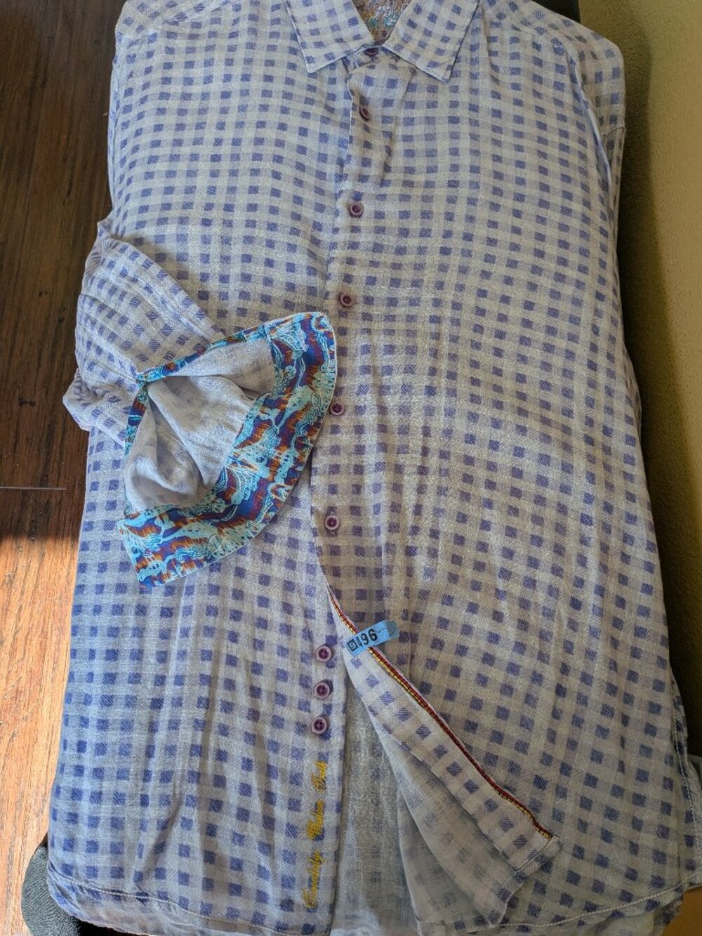 Men's Robert Graham L/S Button Down Shirt Sz XL